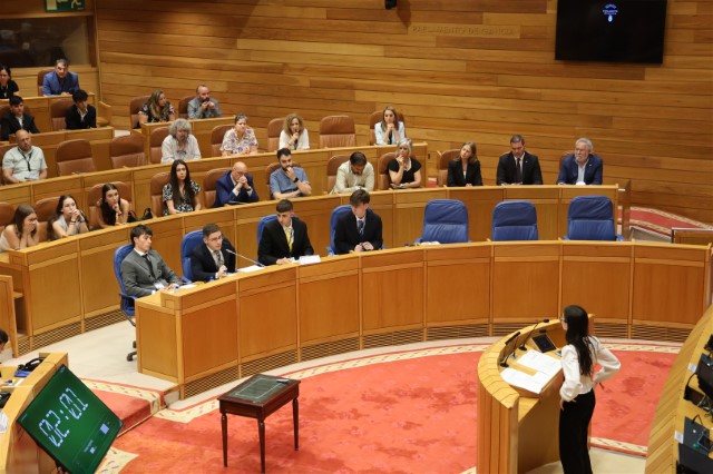 A Cámara galega acolle a final do Parlamento Xove